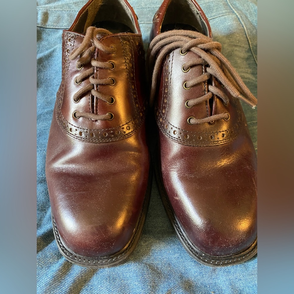 Nunn Bush Brown Leather Oxfords Classic Design